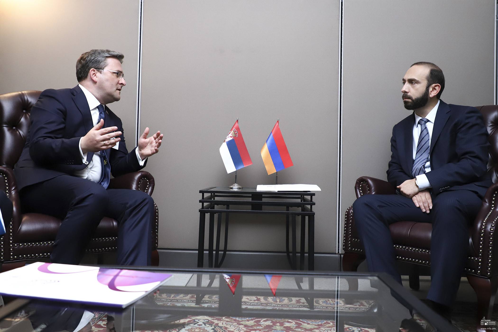Министр иностранных дел Армении провел встречу с министром иностранных дел Сербии