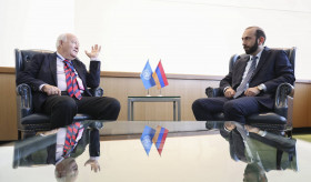 The meeting of Foreign Minister of Armenia Ararat Mirzoyan with the High Representative of the UN Alliance of Civilizations