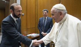 Встреча министра иностранных дел РА с Папой Римским