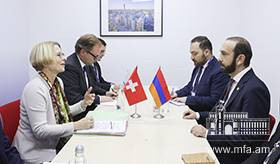 Встреча министра иностранных дел Армении с государственным секретарем Федерального департамента иностранных дел Швейцарии