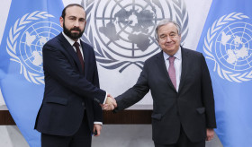 ՀՀ ԱԳ նախարար Արարատ Միրզոյանի հանդիպումը ՄԱԿ Գլխավոր քարտուղար Անտոնիո Գուտերեշի հետ