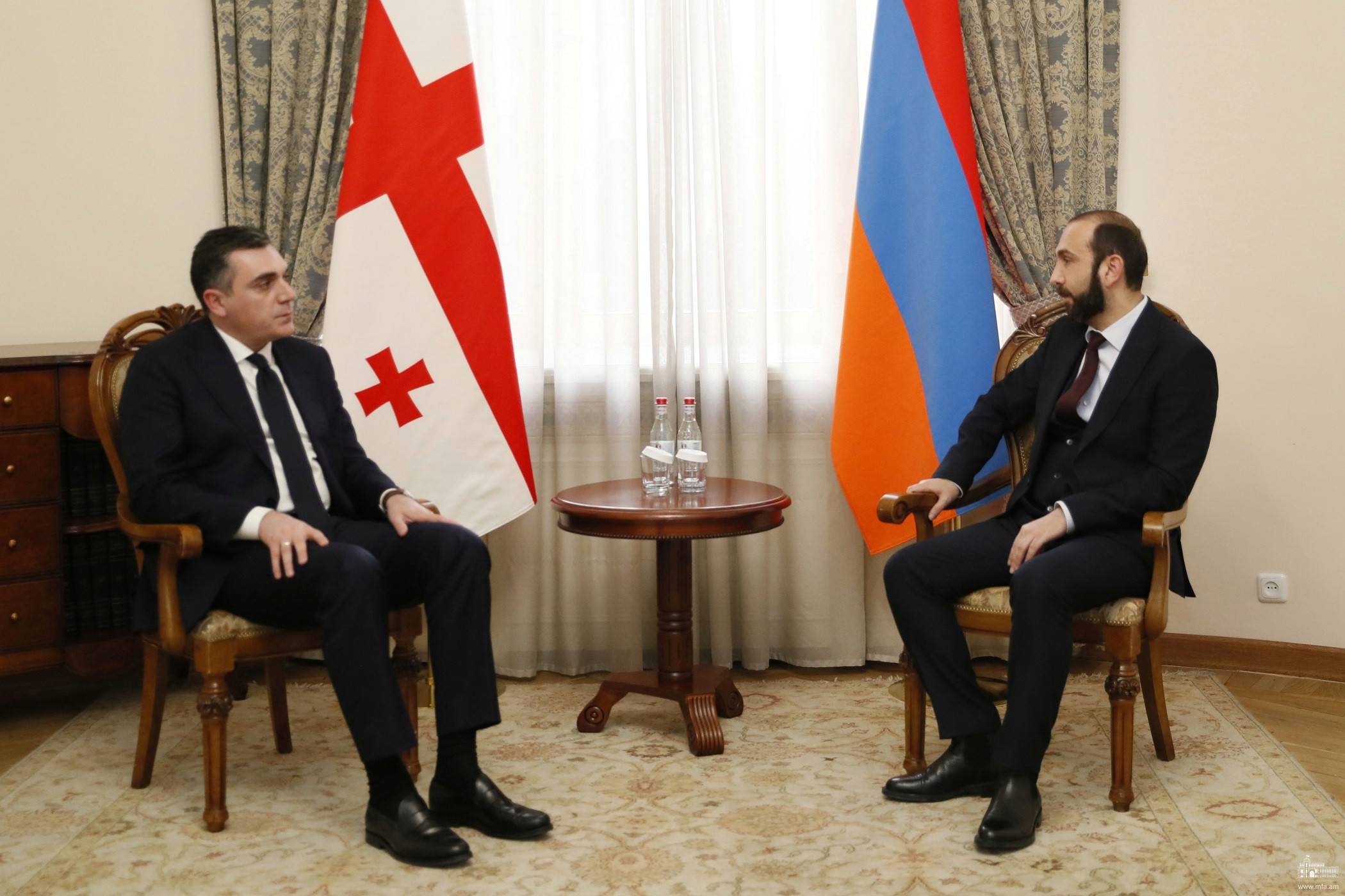 Встреча министра иностранных дел Армении с министром иностранных дел Грузии