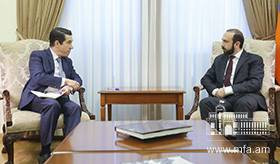 The meeting of the Minister of Foreign Affairs of the Republic of Armenia with the Extraordinary and Plenipotentiary Ambassador of Brazil to the Republic of Armenia