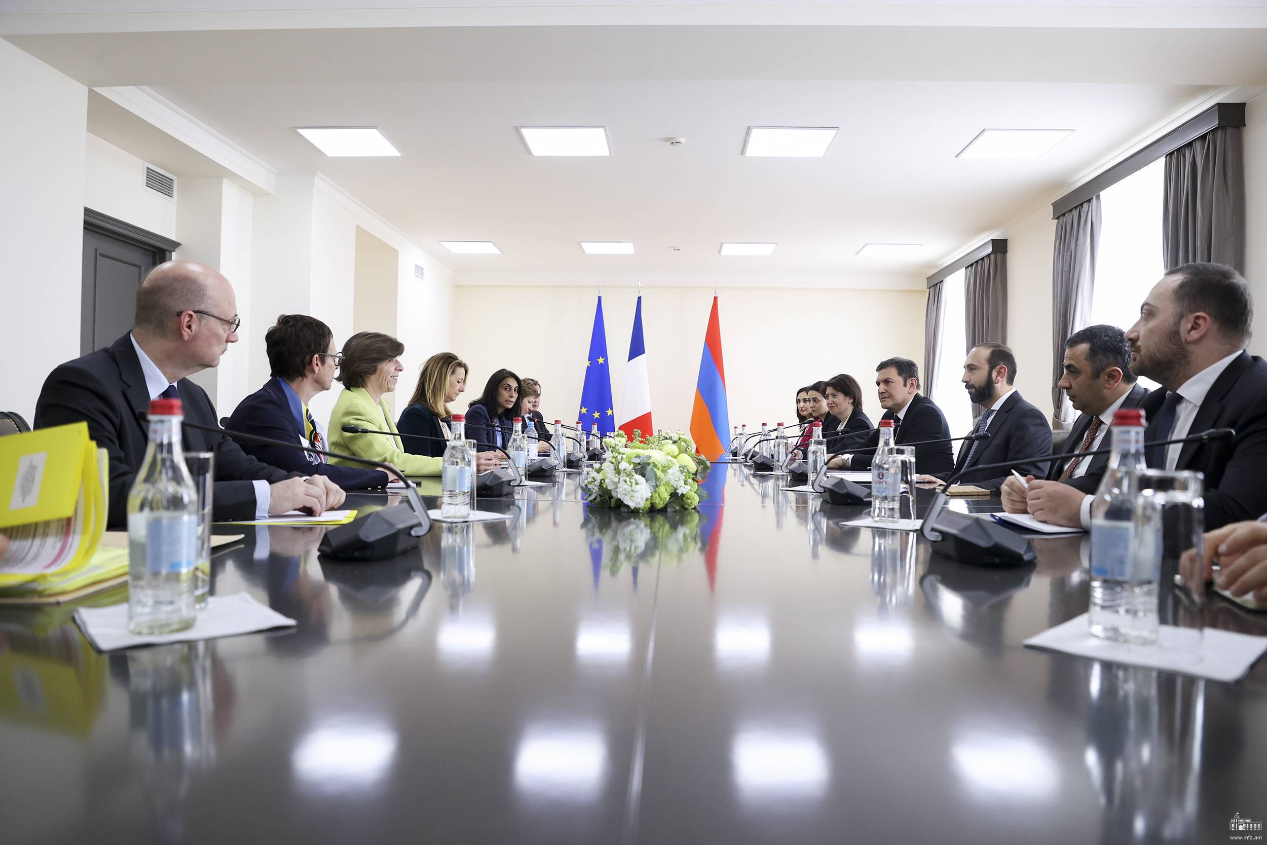 The meeting of the Ministers of Foreign Affairs of Armenia and France ...