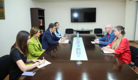 Meeting of Deputy Foreign Minister of Armenia Paruyr Hovhannisyan with PACE rapporteur Paul Gavan