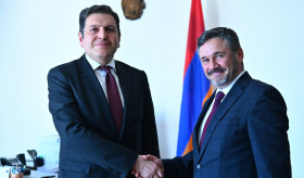 The newly appointed Ambassador of Lithuania handed over a copy of credentials to the Deputy Foreign Minister of Armenia
