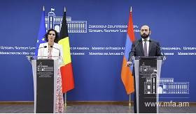 Déclaration du ministre des Affaires étrangères de la République d'Arménie au cours de la conférence de presse conjointe avec la ministre des Affaires étrangères de Belgique