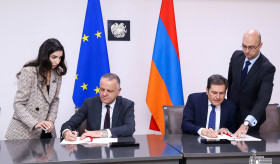 The signing ceremony of the “Agreement on the status of the EU Mission in Armenia”