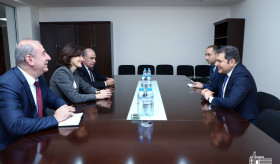ՀՀ ԱԳ նախարարի տեղակալ Պարույր Հովհաննիսյանի հանդիպումը Վրաստանի խորհրդարանի եվրոպական ինտեգրման հարցերի հանձնաժողովի նախագահ Մակա Բոճորիշվիլի հետ