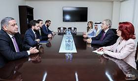 ԱԳ նախարարի տեղակալ Վահան Կոստանյանի հանդիպումը Սիրիայի ժողովրդական ժողովի նախագահի տեղակալ Մուհամեդ Ակրամ Ալ-Աջլանիի հետ