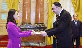 Ambassador of Armenia presented credentials to the Acting President of the Socialist Republic of Viet Nam