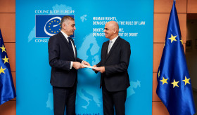 The Permanent Representative of Armenia presented his credentials to the Secretary General of the Council of Europe