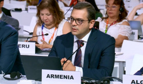 Deputy Foreign Minister of Armenia Robert Abisoghomonyan participated and delivered remarks at the round table discussion on “Revitalizing international development cooperation”
