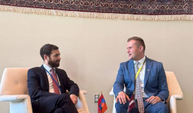 ՀՀ ԱԳ նախարարի տեղակալ Վահան Կոստանյանի հանդիպումը Լատվիայի արտաքին գործերի նախարարության խորհրդարանական քարտուղար Արտյոմս Ուրսուլսկիսի հետ