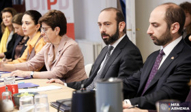 The discussion with the Foreign Minister of Armenia at the Danish Institute for Parties and Democracy