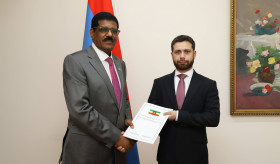 Newly appointed Ambassador of Ethiopia presented the copy of his credentials to the Deputy Foreign Minister of Armenia