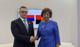 ՀՀ ԱԳ նախարարի տեղակալ Ռոբերտ Աբիսողոմոնյանի հանդիպումը Անգոլայի արտաքին գործերի պետքարտուղար Էսմերալդա Մենդոնսայի հետ