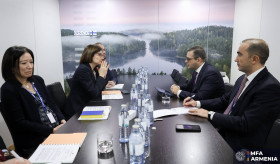 Meeting of Deputy Foreign Minister of Armenia Robert Abisoghomonyan with Secretary of State for European Affairs of Portugal Inês Domingos