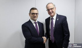 Meeting of Deputy Foreign Minister of Armenia Robert Abisoghomonyan with Parliamentary Secretary to the Minister of Foreign Affairs of Canada Robert Oliphant