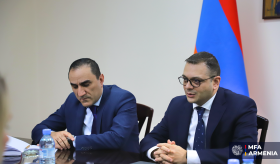 Deputy Minister of Foreign Affairs of the Republic of Armenia Robert Abisoghomonyan received the Head of the European Union Mission in Armenia, Markus Ritter