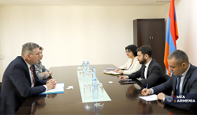 ԱԳ նախարարի տեղակալի հանդիպումը Միգրացիայի միջազգային կազմակերպության Եվրոպայի և Կենտրոնական Ասիայի տարածաշրջանային տնօրենի հետ