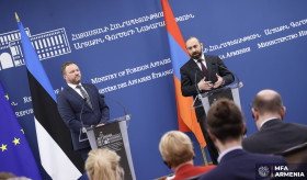 ՀՀ ԱԳ նախարար Արարատ Միրզոյանի մամուլի համար հայտարարությունը և պատասխանները լրագրողների հարցերին Էստոնիայի ԱԳ նախարարի հետ համատեղ մամուլի ասուլիսին 10/04