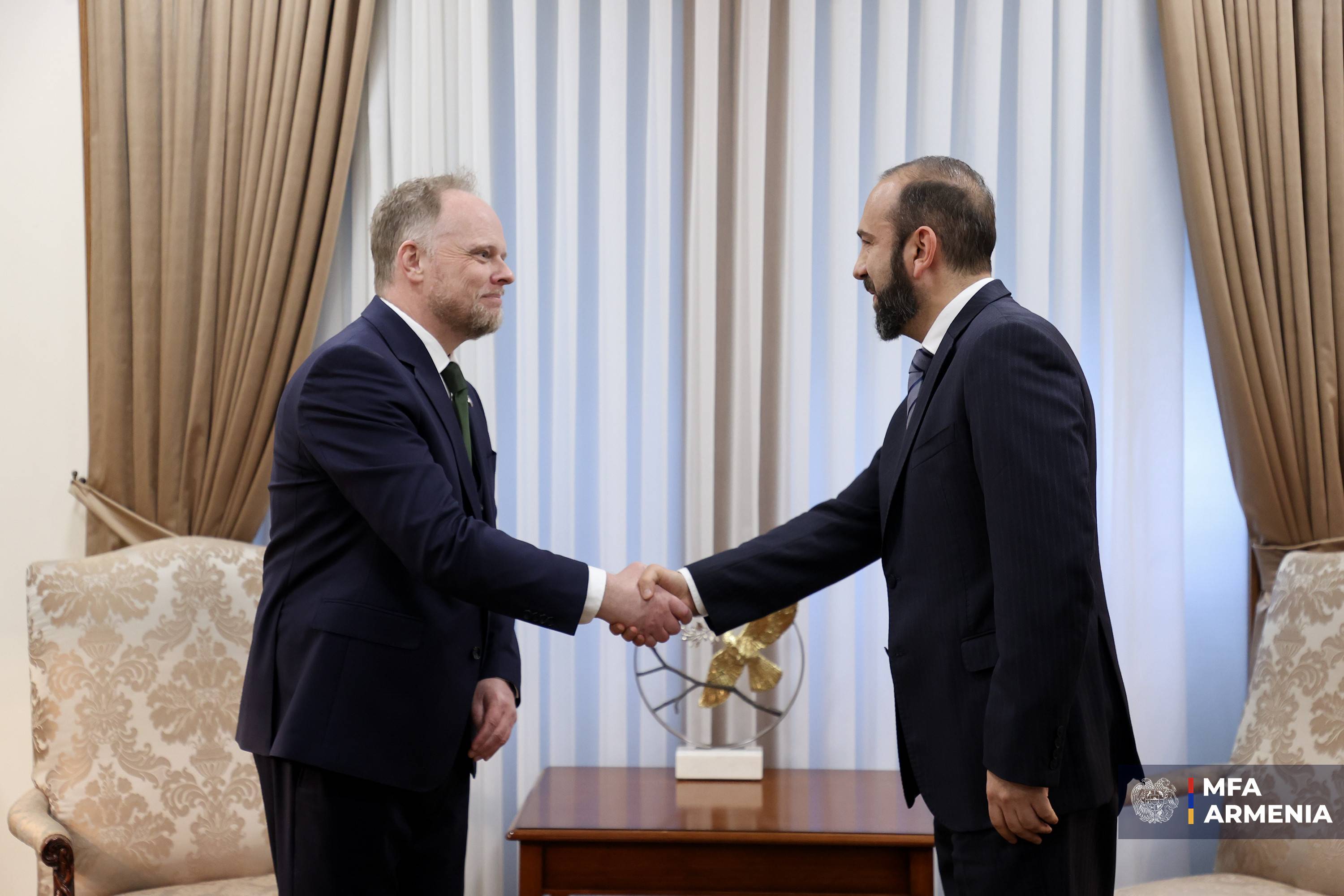 Արարատ Միրզոյանն ընդունել է ՆԱՏՕ-ի Գլխավոր քարտուղարի Կովկասում և Կենտրոնական Ասիայում հատուկ ներկայացուցչին
