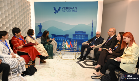 ՀՀ ԱԳ նախարարի տեղակալ Մնացական Սաֆարյանի հանդիպումը Հնդկաստանի ԱԳ նախարարի տեղակալ Սրիպրիյա Ռանգանաթանի  հետ