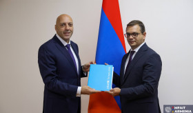 The newly appointed representative of the United Nations Children&rsquo;s Fund in Armenia presented his credentials to the Deputy Minister of Foreign Affairs and International Trade