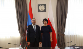 Հայաստանի ԱԳՄԱՆ գլխավոր քարտուղարի հանդիպումը Լեհաստանի ԱԳՆ արտաքին ծառայության ղեկավարի հետ
