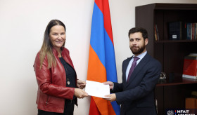 Newly appointed Ambassador of Norway presents copies of credentials to Deputy Minister of Foreign Affairs and International Trade of Armenia 08/10/2026