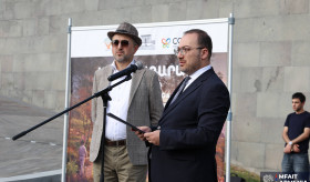 ՀՀ ԱԳՄԱՆ գխավոր քարտուղարի մասնակցությունը Մատենադարանի այգու հիմնարկեքի արարողությանը