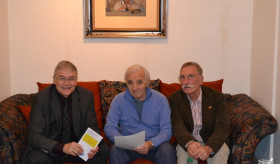 Charles Aznavour's meeting with the president of SEMRA Foundation