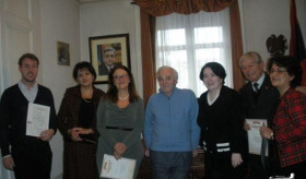 Award ceremony at the Armenian Embassy in Switzerland