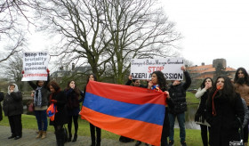 Протест в Нидерландах посвященный 25-й годовщине трагедии Сумгаита