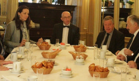 Minister Nalbandian continues visit to France