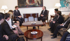 Minister Nalbandian received delegation of Latvian parliament