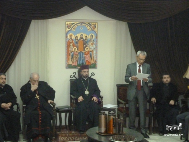 ՀՀ Նախագահի շնորհավորական ուղերձների հանձնման արարողություն Սիրիայում