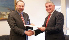 Newly-appointed Ambassador of Canada presented the copies of his credentials