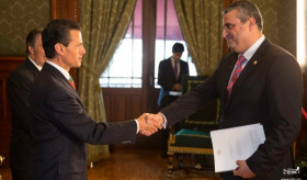 Ambassador Hovhannissyan  presented his credentials to the President of Mexico