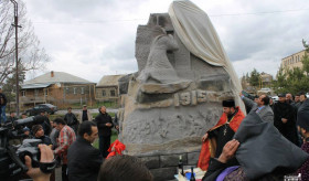 Հայոց Մեծ Եղեռնի զոհերի հիշատակին նվիրված հուշակոթողի բացման արարողություն Նինոծմինդայում