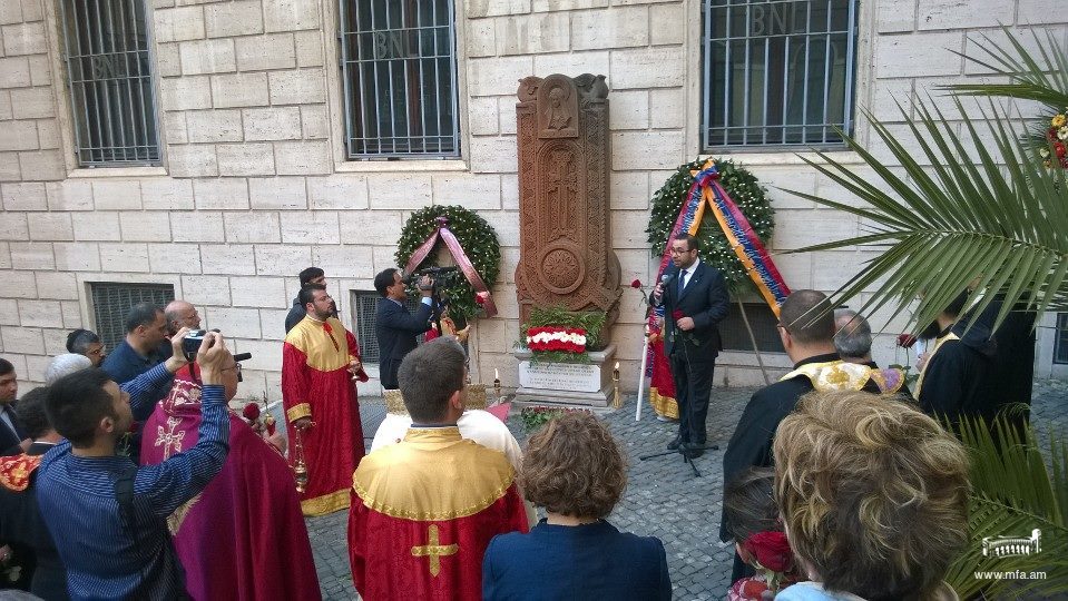 Հայոց ցեղասպանության 99-րդ տարելիցին  նվիրված միջոցառումներ Հռոմում
