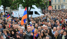 Ֆրանսիայի նախագահը մասնակցեց Հայոց Ցեղասպանության 99-ամյակին նվիրված միջոցառմանը
