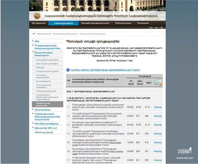Հյուպատոսական գանձումների համար ԱԳՆ ներդրել է էլեկտրոնային վճարումների համակարգ