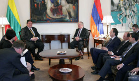ՀՀ արտգործնախարար Էդվարդ Նալբանդյանի հանդիպումը Լիտվայի ԱԳ նախարար Լինաս Լինկյավիչուսի հետ