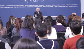 Foreign Minister of Armenia met with the students of American University