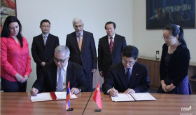 Տեխնիկատնտեսական համագործակցության վերաբերյալ համաձայնագրի ստորագրում Հայաստանի և Չինաստանի կառավարությունների միջև