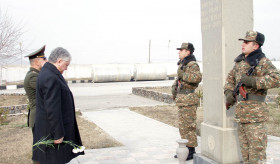Foreign minister visited military unit of the RA Armed forces