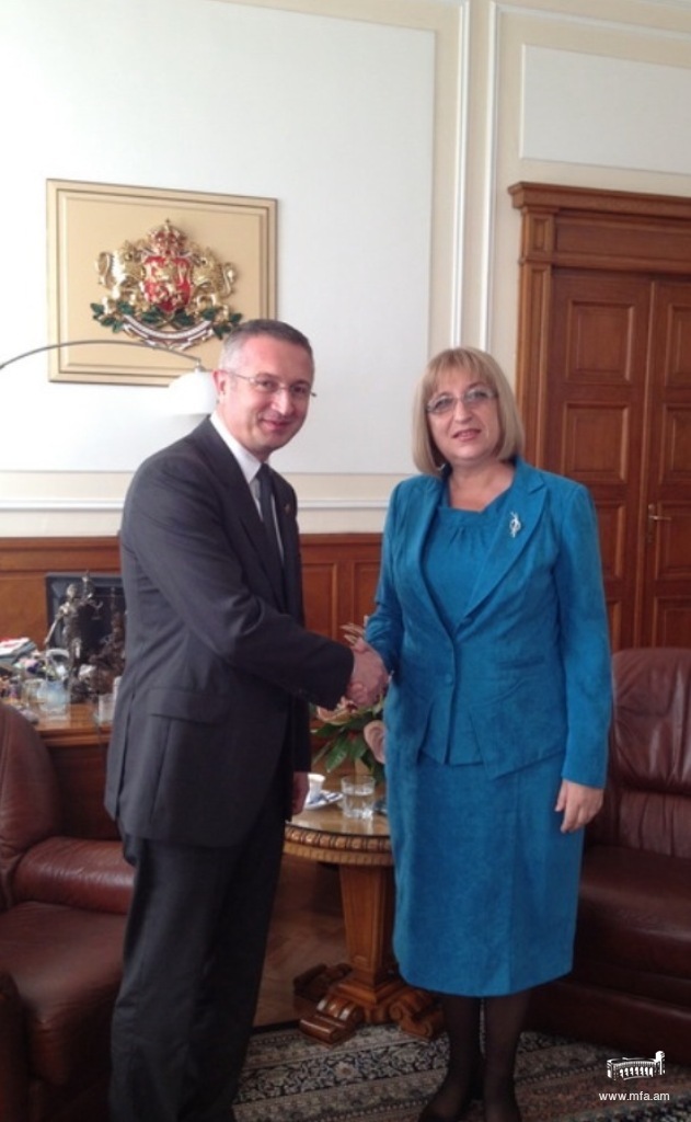 Դեսպան Սհոյանի հանդիպումը Բուլղարիայի Ժողովրդական ժողովի նախագահի հետ