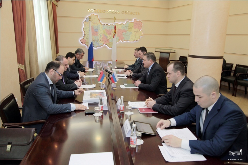 Սանկտ-Պետերբուրգում ՀՀ գլխավոր հյուպատոս Հրայր Կարապետյանի աշխատանքային այցը Վոլոգդայի նահանգ